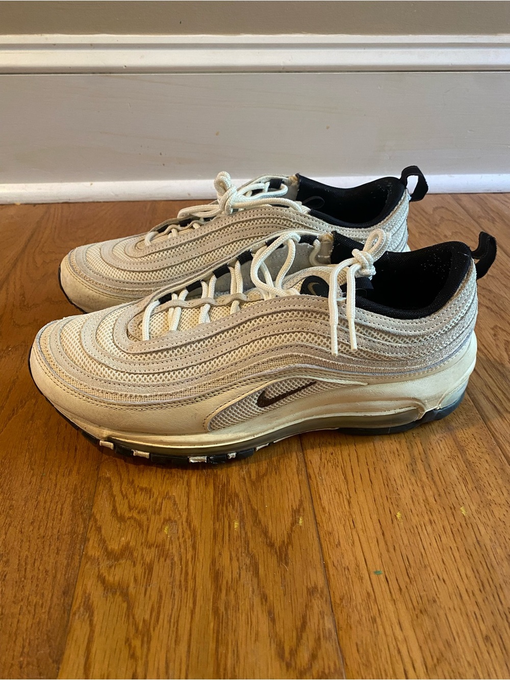 Nike Men’s Off-White/Cream Air Max 97 Sneakers